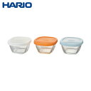 HARIO ハリオサイエンス 食品用容器 耐熱ミニ角小鉢シリコンフタ3個セット 110ml (1S) 品番:MKK-SI-2024