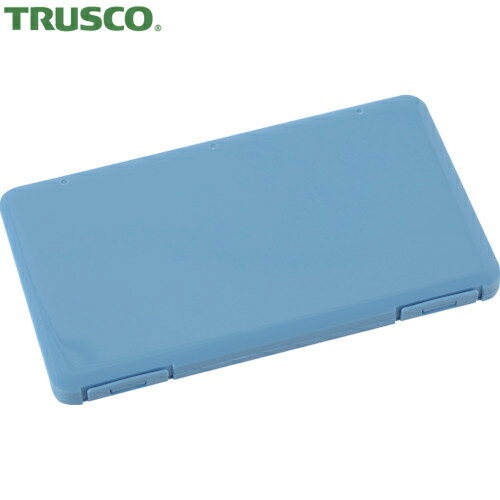 TRUSCO(トラスコ) 携帯用樹脂製マスクケース 190X110X12mm ライトブルー (1個) 品番：MSC-LB