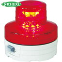 日動工業 NICHIDO 電池式LED回転灯ニコUFO 常時点灯タイプ 赤 (1個) 品番:NU-AR