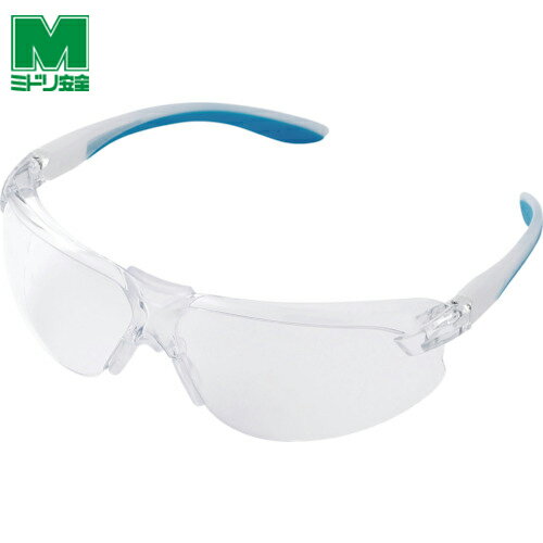 ミドリ安全 二眼型 保護メガネ MP-822 ブルー (1個) 品番：MP-822