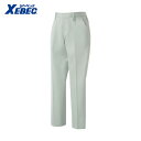 XEBEC ジーベック 作業服 作業着 ユニフォーム レディススラックス1485-61-13 モスグリーン (1着) 品番:1485-61-13