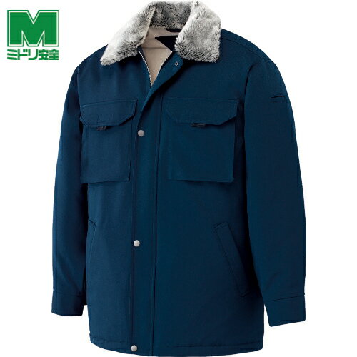 ミドリ安全 作業服 防寒着 防寒 ソフトカストロコート ネイビー LL (1着) 品番:M4047-UE-LL