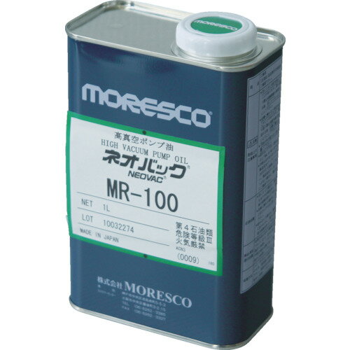 松村石油 MORESCO モレスコ 真空ポンプ用オイル ネオバックMR-100 4L (1缶) 品番：MR-100-4L