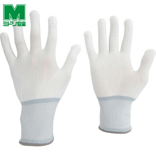 ミドリ安全 作業手袋 インナー手袋 ポリエステル手袋 (ノンコート)10双入 L (1組) 品番:NPU-132-L