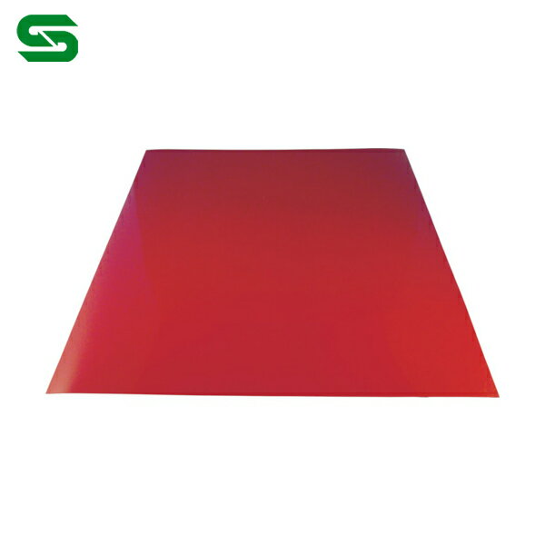 下西 カラーマグネットシート赤 T0.9X300X300 (1個) 品番：NT7SR09300300