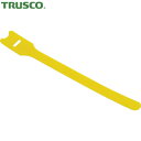 トラスコ TRUSCO ケーブルタイ マジックバンド ストラップ 黄 20cm 4本入り (1袋) 品番:MKS-2520-Y