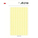 3M スリーエム エーワン カラーラベル 丸型 5mmΦ 白 (9枚入) (1Pk) 品番:07070