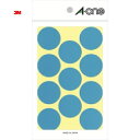 3M スリーエム エーワン カラーラベル 丸型 30mmΦ 空 (14枚入) (1Pk) 品番:07236