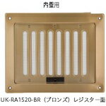 U.K レジスター・ガラリ内外壁用 (1個) 品番：RA1520-S