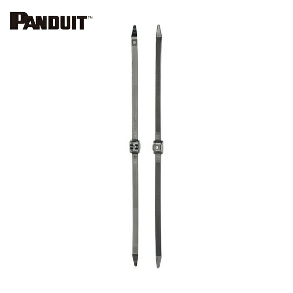 パンドウイット ダブルクランプ結束バンド 耐候性黒 長さ：490mm 幅：12.7mm 100本入り PLDC2.5EH-C350 (1袋) 品番：PLDC2.5EH-C350