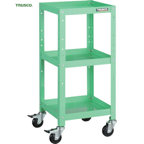 トラスコ TRUSCO ツールワゴン ラビットワゴン 360X360 ゴム車輪 ヤンググリーン (1台) 品番：RBW-833 YG