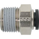 潤工社 ワンタッチ継手Mシリーズ ニップル 10mm PT1/2 (1個) 品番:PNM-10-PT1/2-BSM