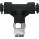 潤工社 ワンタッチ継手Mシリーズ テー 6mm PT1/8 (1個) 品番:PTAM-6-PT1/8-PM