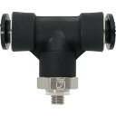 潤工社 ワンタッチ継手Mシリーズ テー 4mm M5 (1個) 品番:PTAM-4-M5-PM