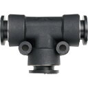 潤工社 ワンタッチ継手Mシリーズ ユニオンテー 10mm (1個) 品番:PTUM-10-PM