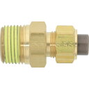 潤工社 黄銅製継手(ミリ系列) ニップル 12×9mm PT3/8 (1個) 品番:PN-12X9-PT3/8-BS