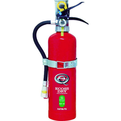 初田製作所 HATSUTA 蓄圧式粉末消火器 自動車用4型 (1本) 品番：PEP-4V