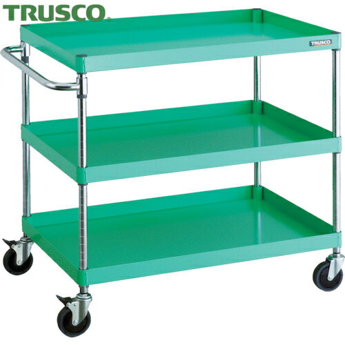 トラスコ フェニックスワゴン 省音 900X600XH880 3段 YG色 (1台) PEW-993C-YG