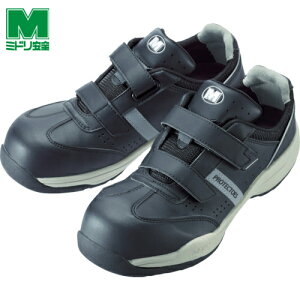 ミドリ安全 ローカット 安全作業靴 倉庫業向け 小指保護先芯入りスニーカー マジックタイプ PF-115 26.0cm (1足) 品番:PF-115-BK-26.0