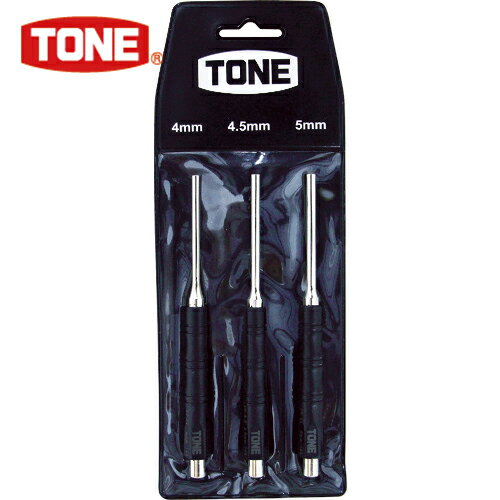 TONE(トネ) 平行ピンポンチセット 4.0、4.5、5.0mm 3点セット (1S) 品番：PP300 1