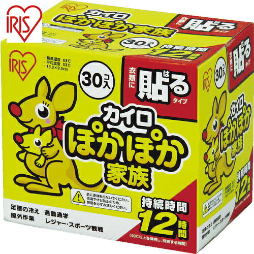 アイリスオーヤマ(IRIS) 264591 ぽかぽか家族 貼るレギュラー 30P (1Pk) 品番：PKN-30HR