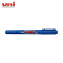 三菱鉛筆 uni 工業用マーカー プロッキー 極細+細字丸芯 水性顔料マーカー PM-120T 青 33 (1本) 品番:PM120T.33