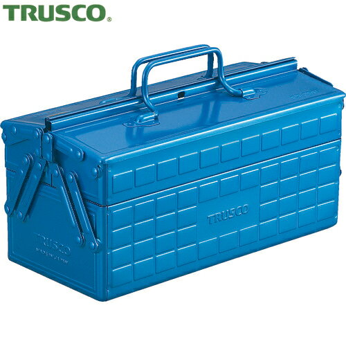 TRUSCO(トラスコ) 2段工具箱 350X160X215 ブルー (1個) 品番：ST-350-B