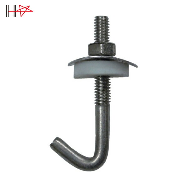 ダイドーハント 波板用ボルト ステンレス フックボルトセット 6×50 （100個入） (1箱) 品番：00037334