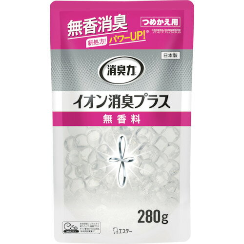 エステー 消臭力クリアビーズ イオン消臭プラス つめかえ 無香料 (1個) 品番：ST12670