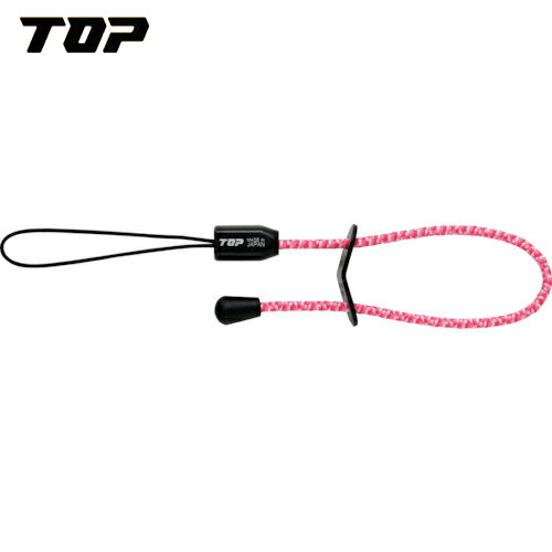 TOP トップ工業 安全ロープ ゴム製セーフティストラップ（迷彩ピンク） (1本) 品番：SFS-250MP