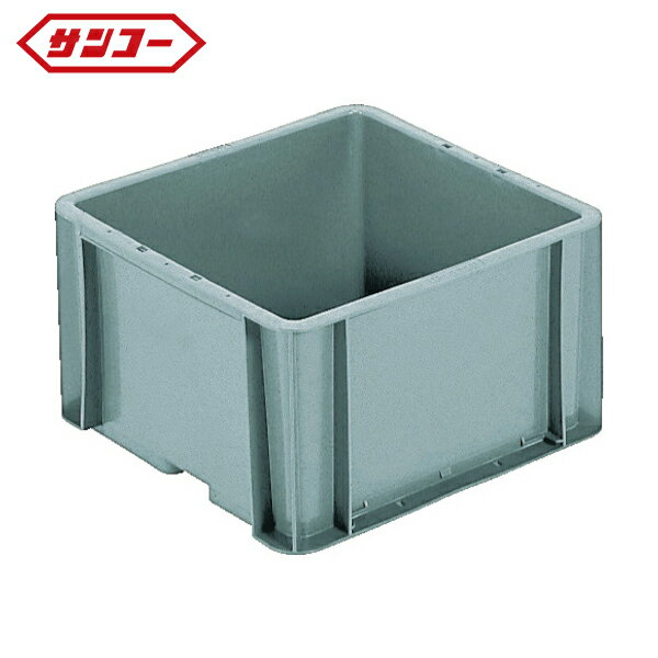 サンコー(三甲) TP規格コンテナー 201665 TP332Bライトグレー (1個) 品番：SK-TP332B-GLL