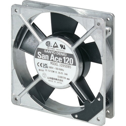 SanAce(山洋電気) ACファン(120×25mm AC100V-プラグコード付属) (1台) 品番：S-109S085