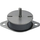 タイカ 防振材 インシュレーター プレート(ゴム被覆)鉄 30〜75kg (1個) 品番:SF-50-STEEL