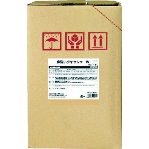 SYK 鈴木油脂工業 床用洗剤 床洗いウォッシャーW 18L (1個) 品番：S-031