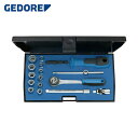 ゲドレー GEDORE ソケットレンチ17点セット 差込角6.35mm 12角タイプ (1S) 品番:1815652