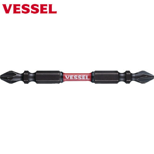 ベッセル VESSEL サキスボトーションビットSST 2本組（両頭）+2×82mm (1Pk) 品番：SST142082
