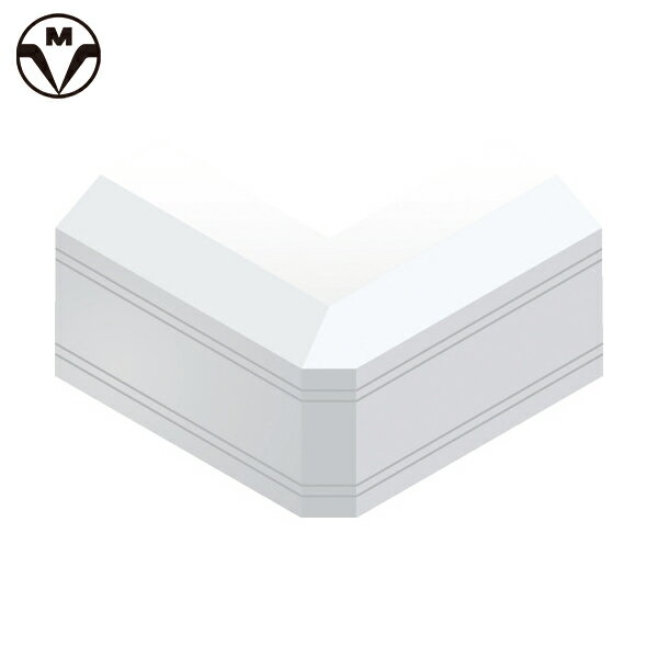 マサル工業 ケーブルカバー 壁用 ニュー・エフモール付属品 デズミ 4号 ホワイト (1個) 品番：SFMD42