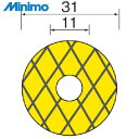 ミニモ Minimo クロスベースダイヤモンドディスク#240 φ31 (3枚入) (1袋) 品番:SA2953