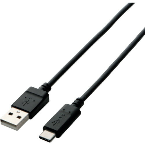 エレコム USB2.0ケーブル(A-C) 2.0m ブラック (1本) 品番：TB-AC20NBK