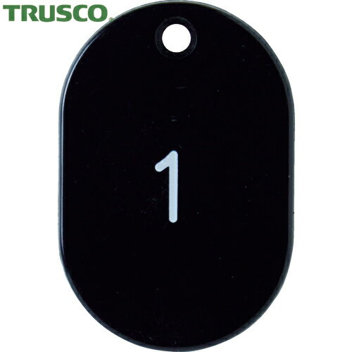 TRUSCO(トラスコ) 番号入小判札 小 45X3