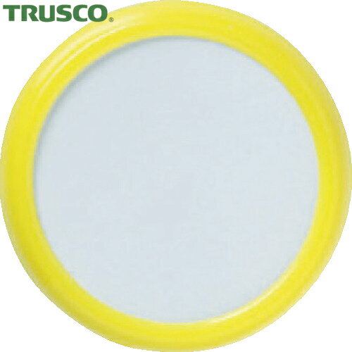 TRUSCO(トラスコ) 丸型名札 クリップピン両用タイプ Φ45 黄 (1個) 品番：TCNF45-Y