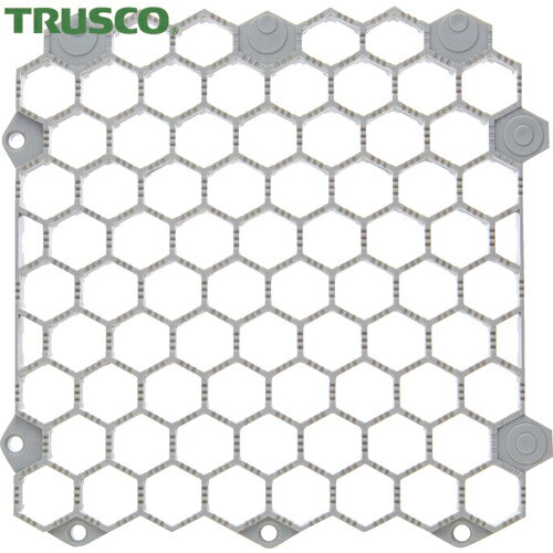 TRUSCO(トラスコ) 抗菌・防炎ジョイントスノコ 土足用 グレー (1枚) 品番：TJDDS15-GY