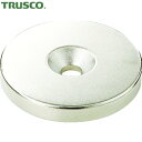 TRUSCO(トラスコ) ネオジム丸形磁石 皿ネジ穴付 外径6MM×4MM M1.6 1個入 (1個) 品番：T06R04-M1.6
