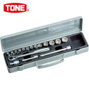 TONE トネ ソケットレンチセット 差込角9.5mm 17点セット 6角 (1S) 品番:1560MS