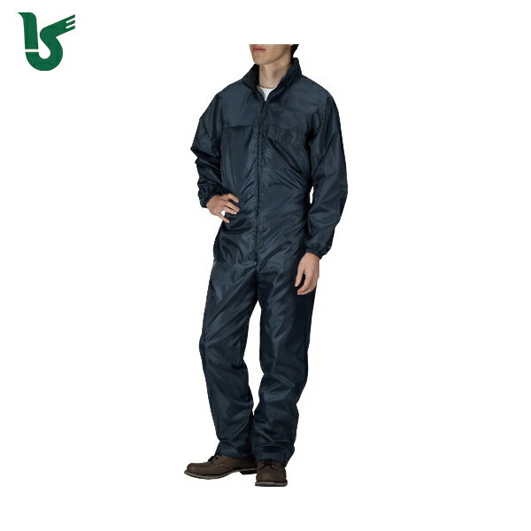 カジメイク ポリエステルツナギ ネイビー M (1着) 品番：2294-55-M 【何個でも送料据え置き！】