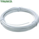 TRUSCO(トラスコ) カラー針金 ビニール被覆タイプ ホワイト白 #14 線径2.0mm 1kg (1巻) 品番：TCW-20W