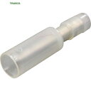 トラスコ TRUSCO 絶縁被覆付差込形ピン端子φ5.1 オス (15個入) (1Pk) 品番:T-PC-2005M