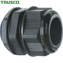 トラスコ TRUSCO 電線管コネクタ ナイロンケーブルグランド 適合ケーブル9~16mm G/(PF)3/4 黒 1個入り (1Pk) 品番:TG3416BK