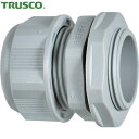 トラスコ TRUSCO 電線管コネクタ ナイロンケーブルグランド 適合ケーブル3~6.5mm グレー 10個入り (1Pk) 品番:TG1407GY