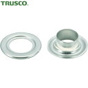 TRUSCO(トラスコ) 両面ハトメ アルミ 15mm 50組入 (円筒ケース入) (1Pk) 品番：THP-A15